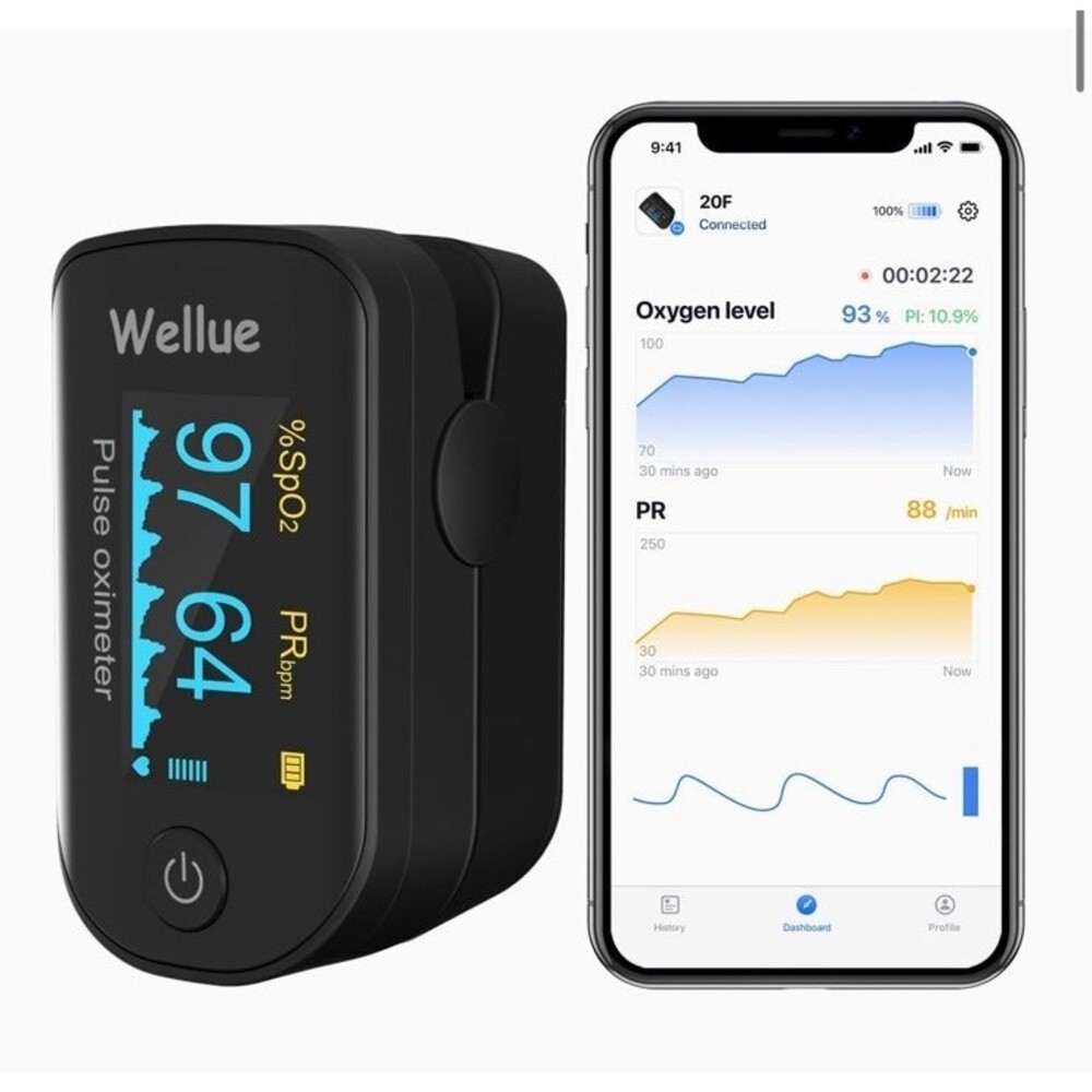 Pulse Oximeter Fingertip Blood Oxygen Saturation Monitor with Batteries S